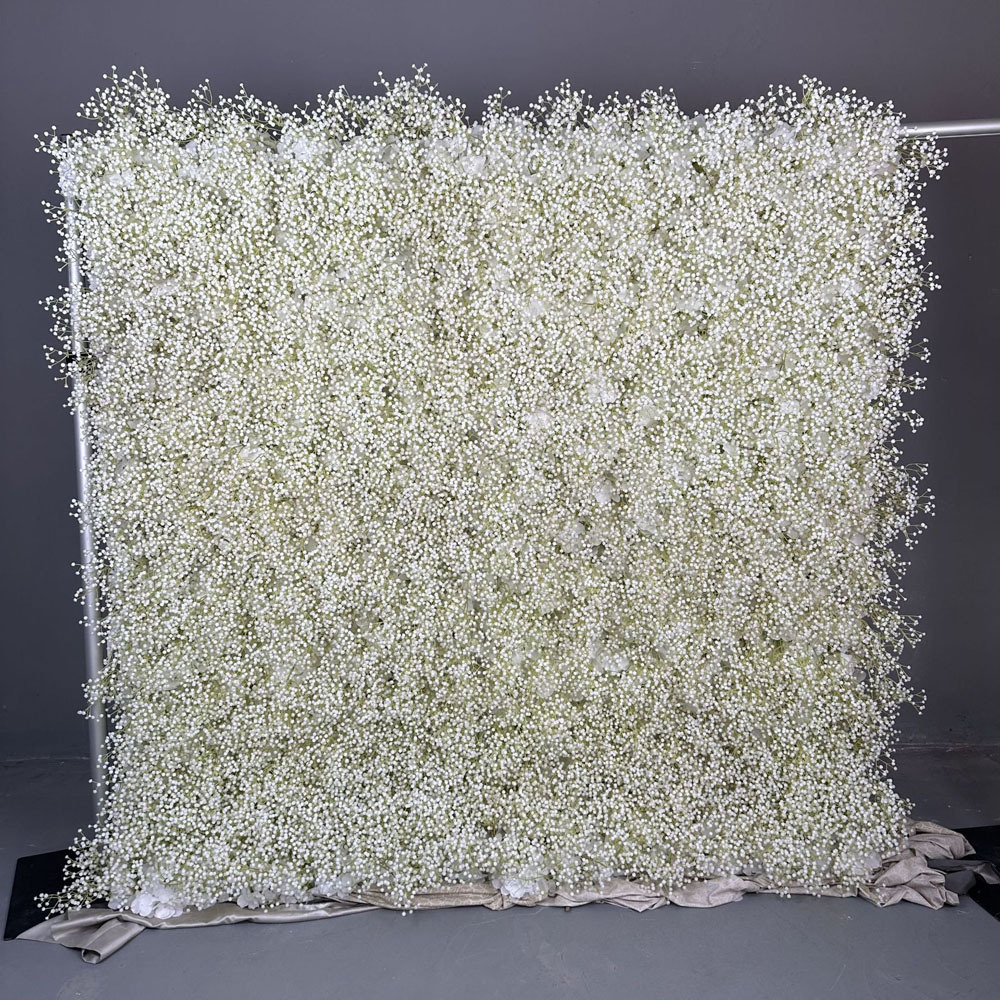 Babysbreath Flower Wall Wedding Floral Backdrop Wall Arrangements Simulation Silk Flower Wall Panel Decoration