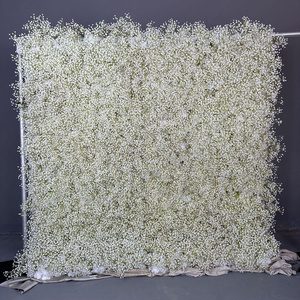 Babysbreath Flower Wall Wedding Floral Backdrop Wall Arrangements Simulation Silk Flower Wall Panel Decoration