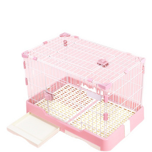 Yee Metal Iron Wire Large Pet Show Cages Portable Folding House Small Rabbit Dog Cat Carry Cage Suppliers