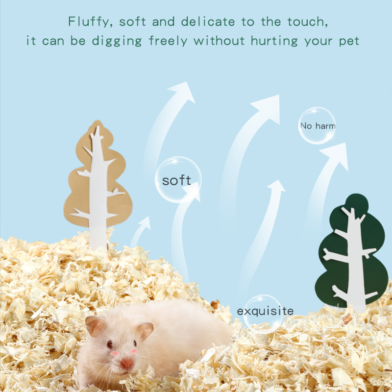 YEE  Aspen Wood Shavings Deodorizing Dust-free Bedding for Hamsters Rabbits and Squirrels