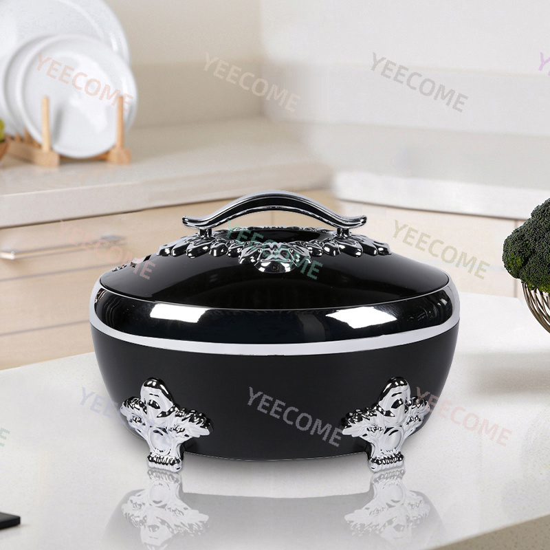 YJM-FA400 Capacity 4L Custom Logo  hot pot food warmer set hot pot sets food warmer Silver Plated food warmer container