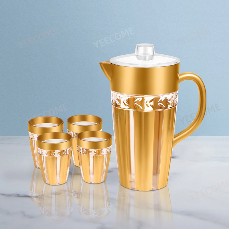 YJM8555 Capacity 2.5L Custom Logo YEECOME brand Timeless pitcher new arrival water jug  5 PCS Tea Pots & Kettles