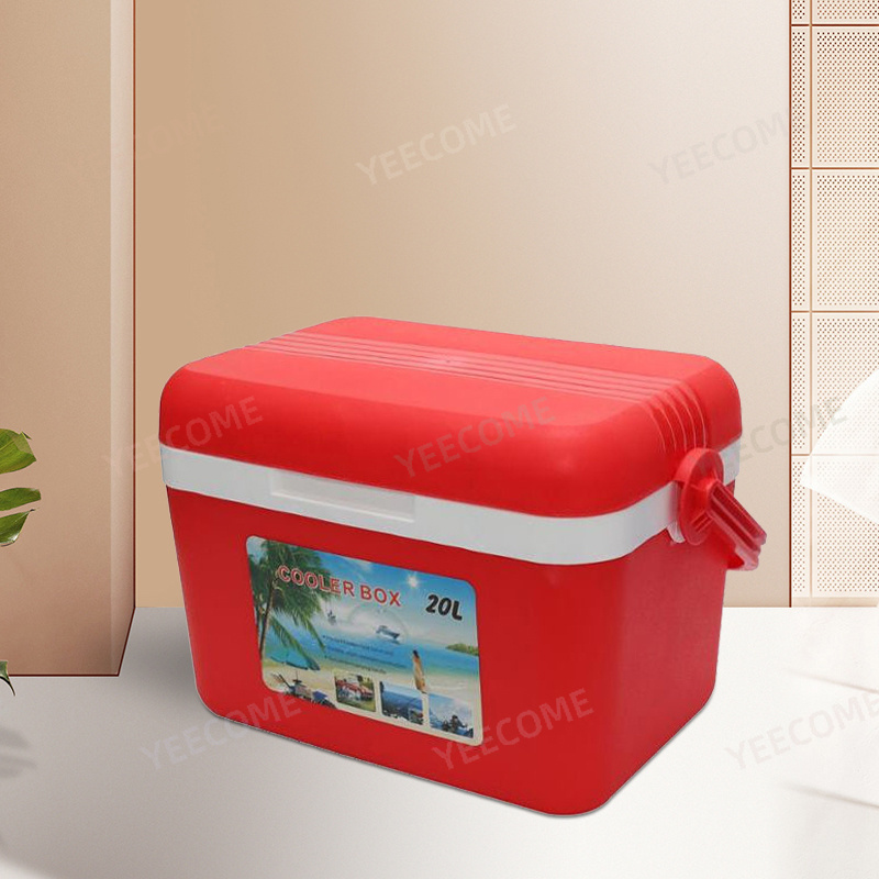 YJM9014-3 Capacity 8-20-50L Discount Promotional Style  Cooler Box 3 Piece Handle and Wheel Design PP Plastic Cooler Box Ice