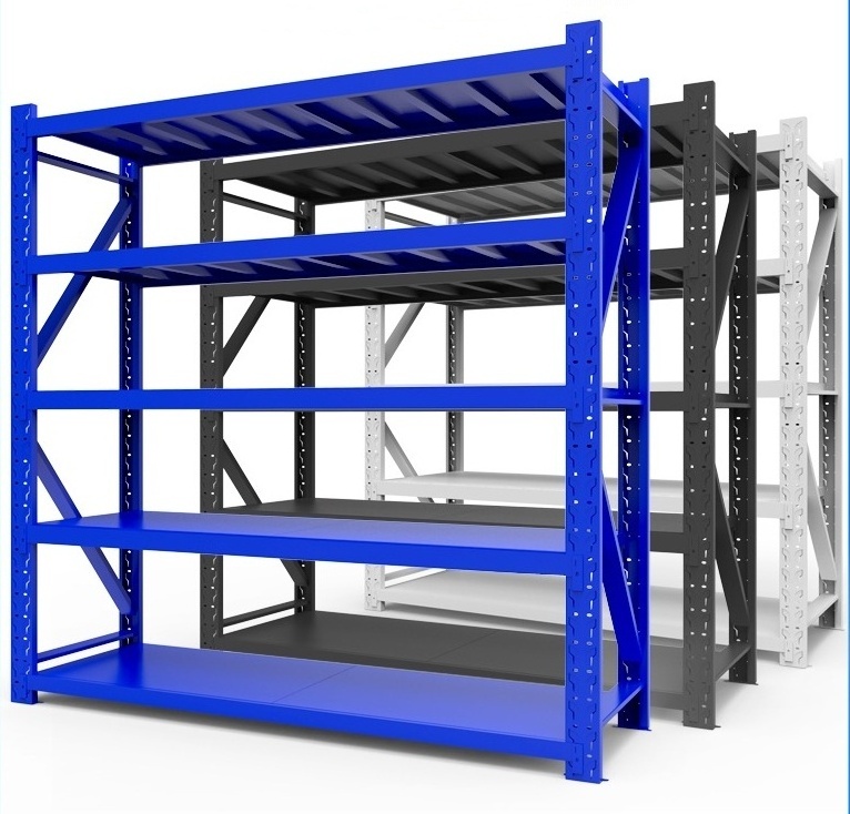 Lightweight Adjustable Industrial Shelving Systems Multi-Layer Storage Racks for Warehouse Stacking Shelves