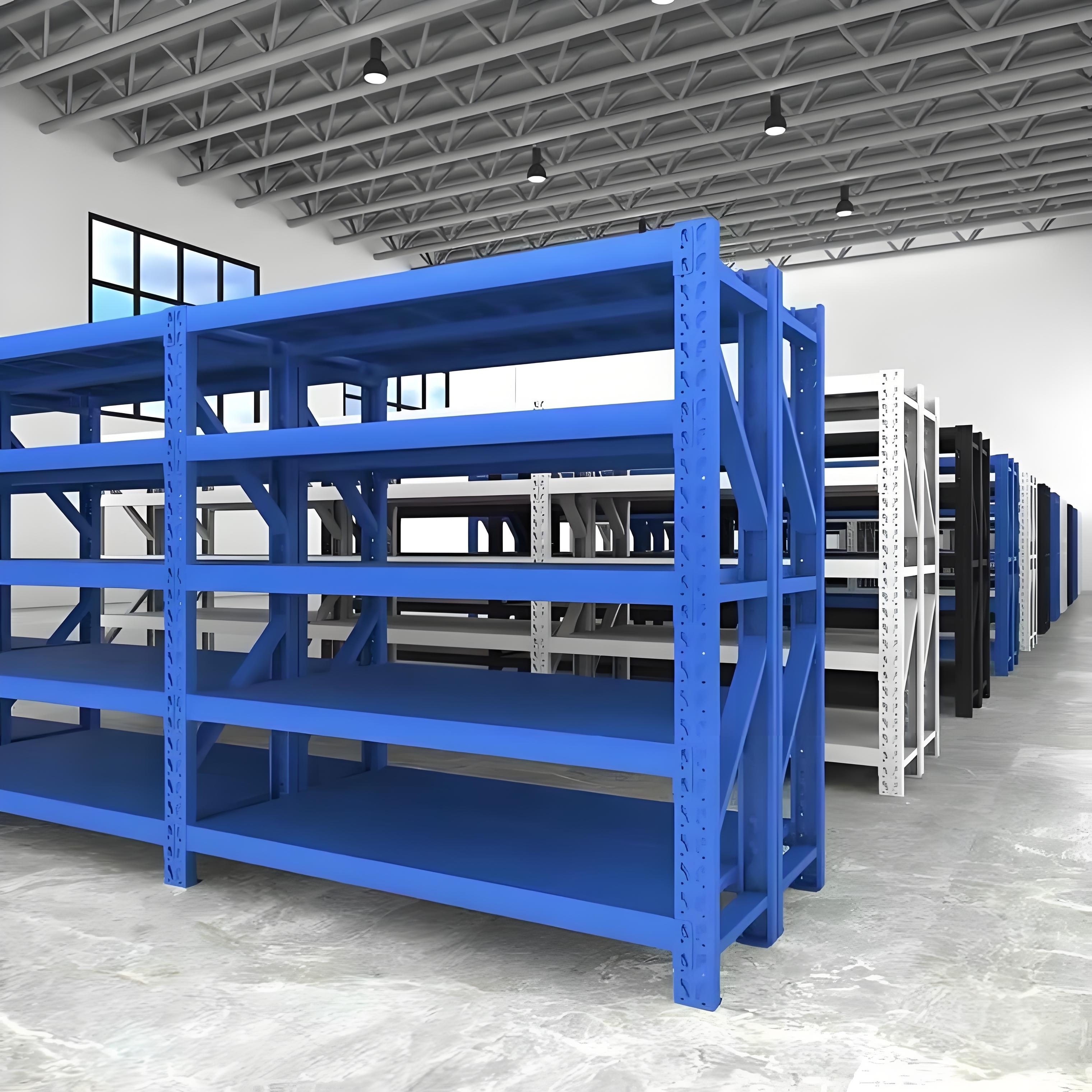 Lightweight Adjustable Industrial Shelving Systems Multi-Layer Storage Racks for Warehouse Stacking Shelves