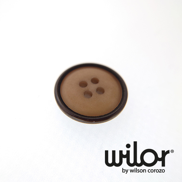 Made-to-order 4-holes Corozo Buttons Two Tone Buttons Nut Buttons Caramel Sustainable Buttons