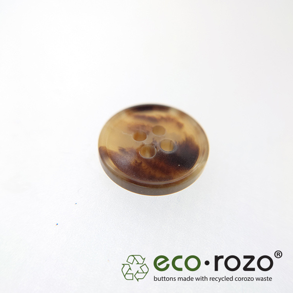 Made-to-order Recycled Buttons Ecorozo Buttons Faux Horn Buttons Light Brown 4 Hole Garment Accessories Sustainable Buttons