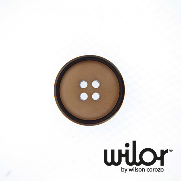 Made-to-order 4-holes Corozo Buttons Two Tone Buttons Nut Buttons Caramel Sustainable Buttons