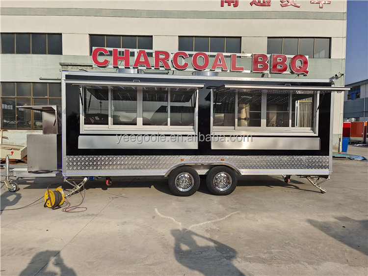 American caravan, square food truck, export trailer, factory direct sales, customized products