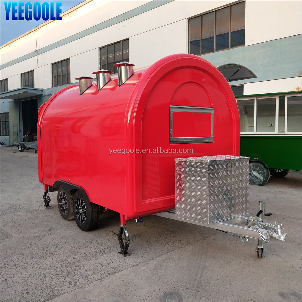 stainless steel mobile food cart Mobile Hot Dog Carts/concession trailer/towable food trailer for sale