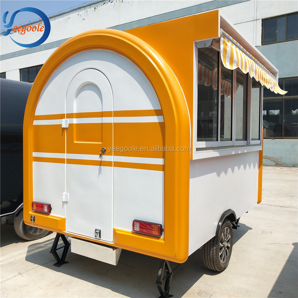 yeegoole  Street Mobile Food Kiosk Coffee Cart for sale china mobile food cart CE