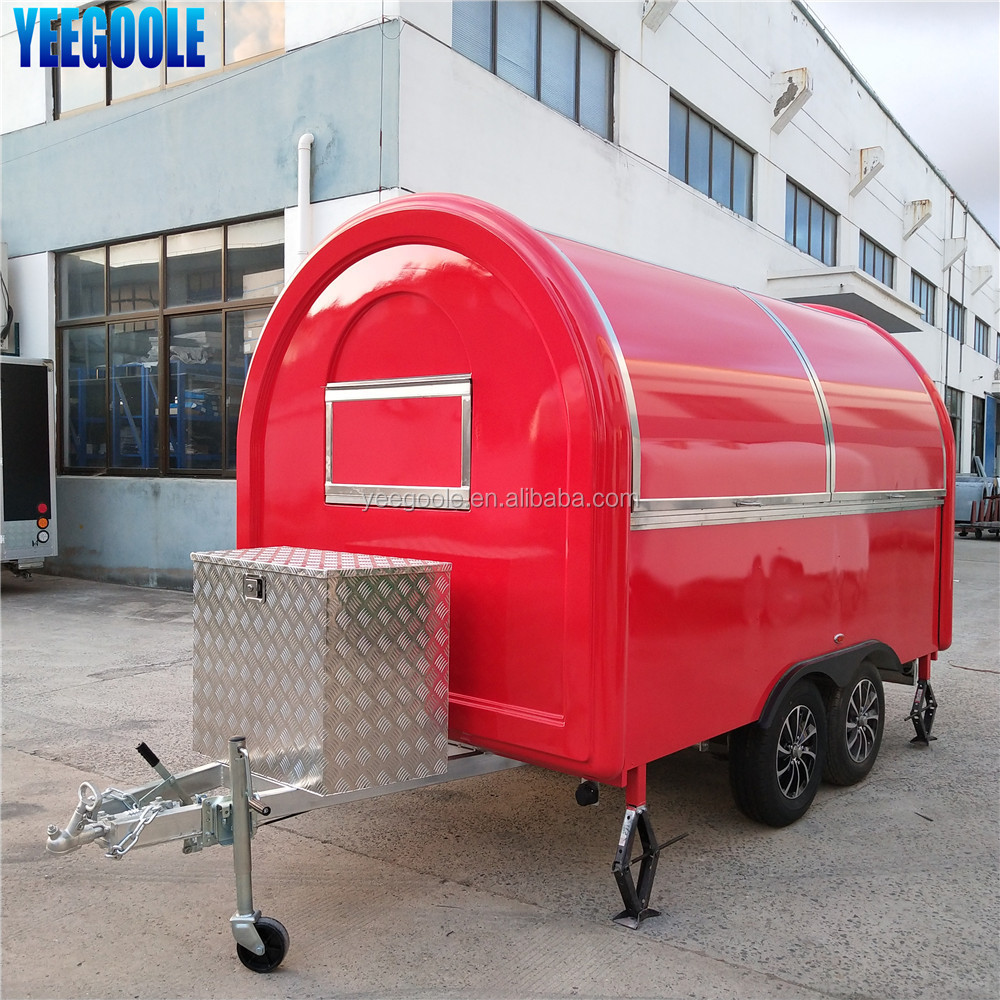 stainless steel mobile food cart Mobile Hot Dog Carts/concession trailer/towable food trailer for sale