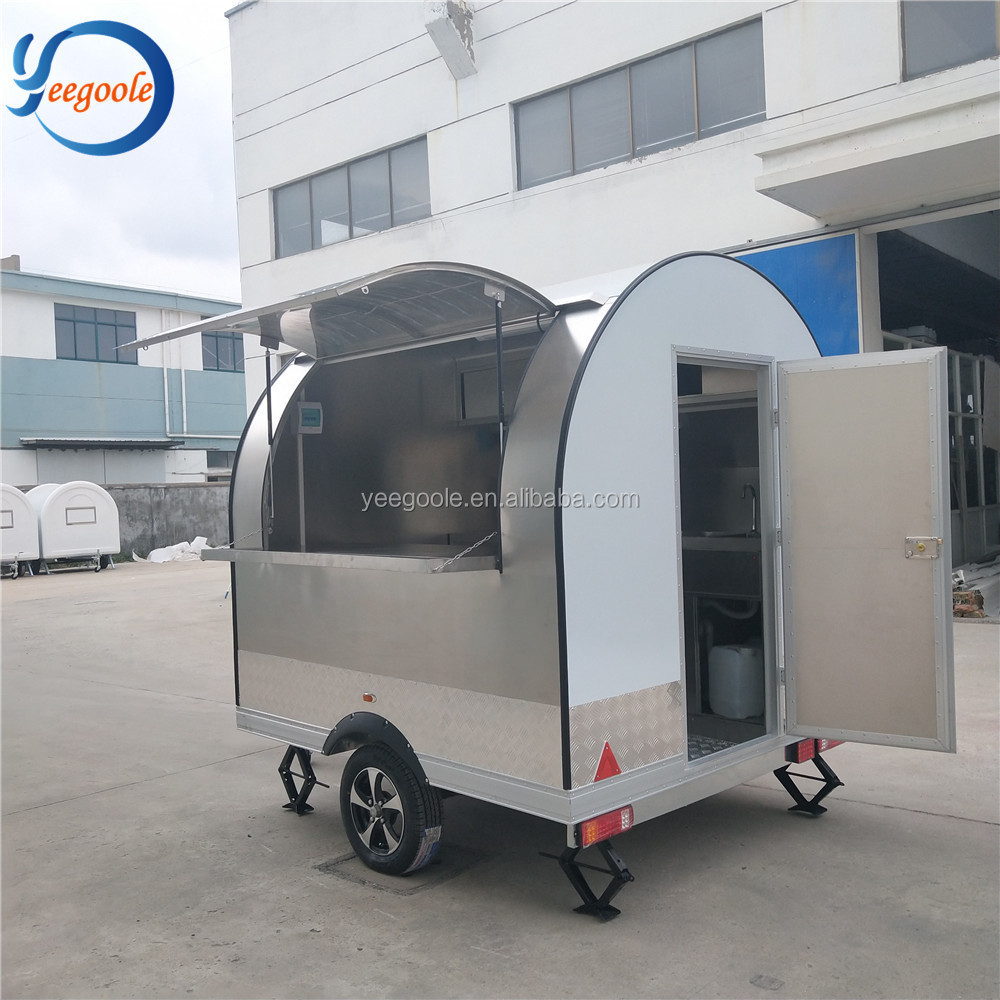 Food cart design to sell coffee bubble tea juice potato kiosk