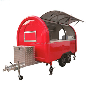 stainless steel mobile food cart Mobile Hot Dog Carts/concession trailer/towable food trailer for sale