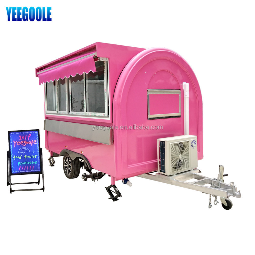 yeegoole ODM Australia standard hot dog cart trailer churros cart food vending cart / mobile kitchen