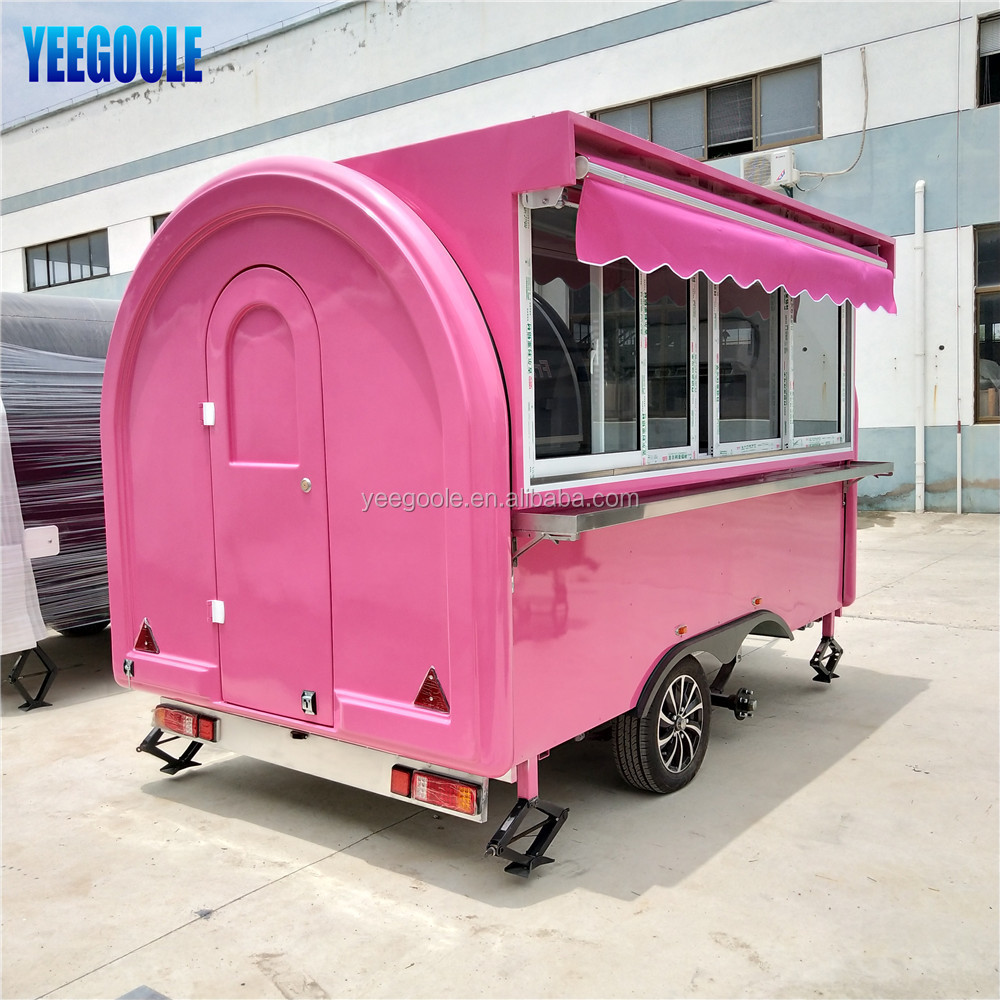 yeegoole ODM Australia standard hot dog cart trailer churros cart food vending cart / mobile kitchen