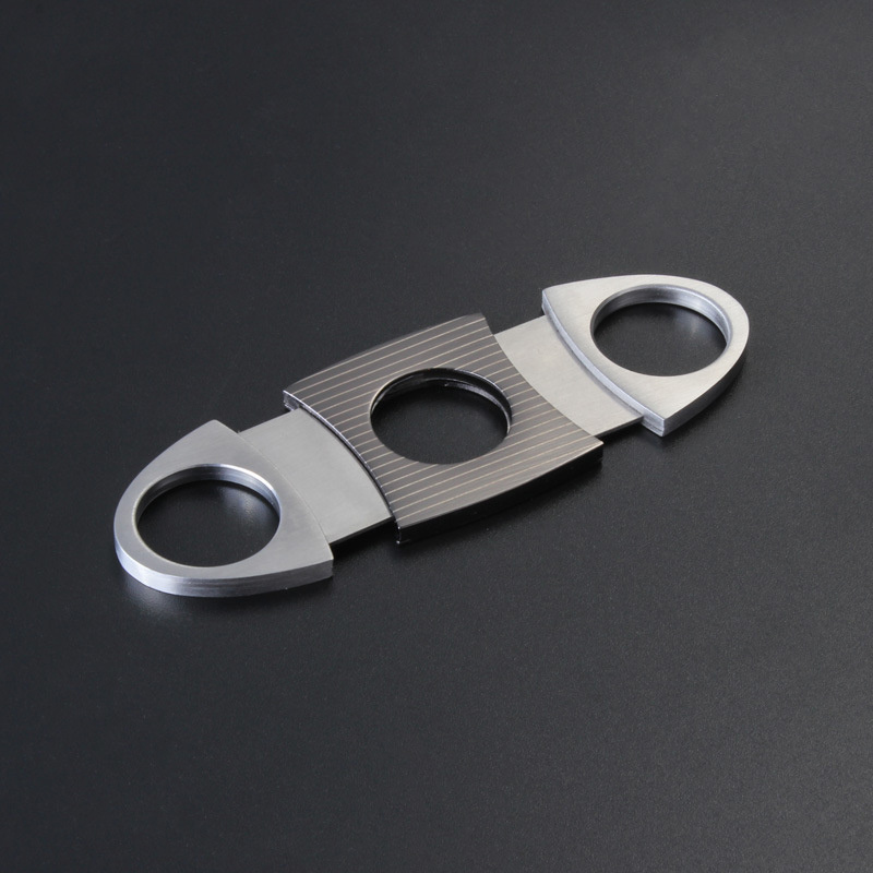 Stainless Steel Double Blade Cigar Accessories Cigar Knife Scissors Cutter