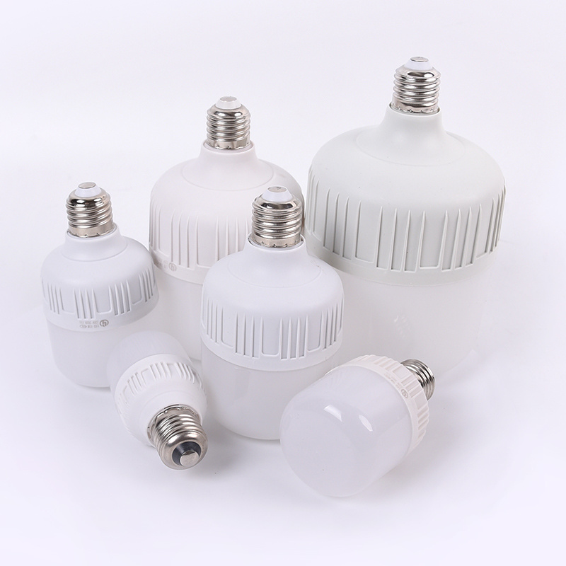 T Shape LED Bulbs 6W10W 15W 20W 30W 40W 50W 60W High Power Big Watts White Body Lamp Led B22 bulb led E27 light led bulbs