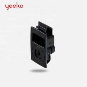 1255 Black PA snap-in slide lacth for switchgear cabinet CH751 key quick installation lock