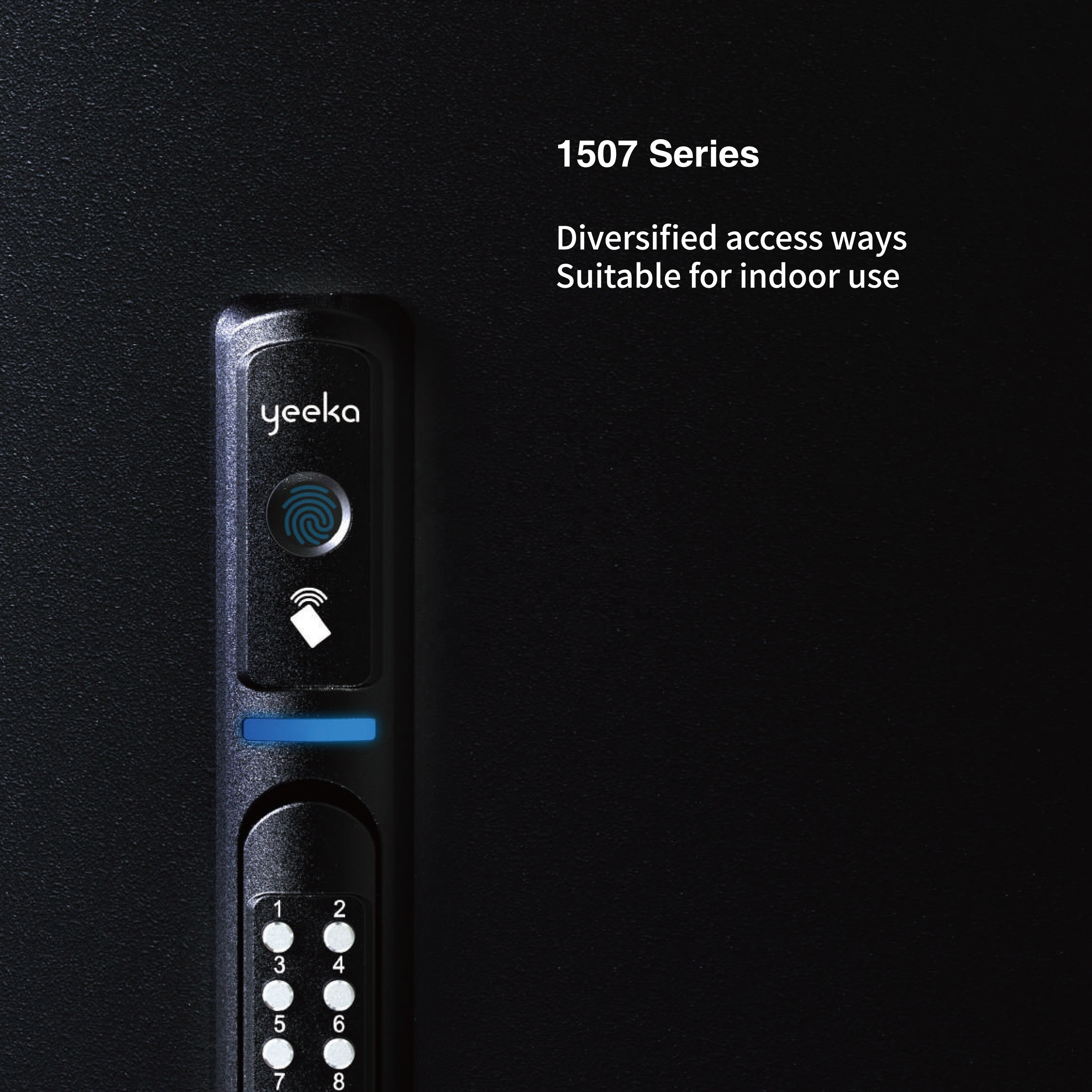 YEEKA 1507 series electronic swinghandle ,smart Lock Fingerprint  Latch  Remote Control Communication Cabinet Lock