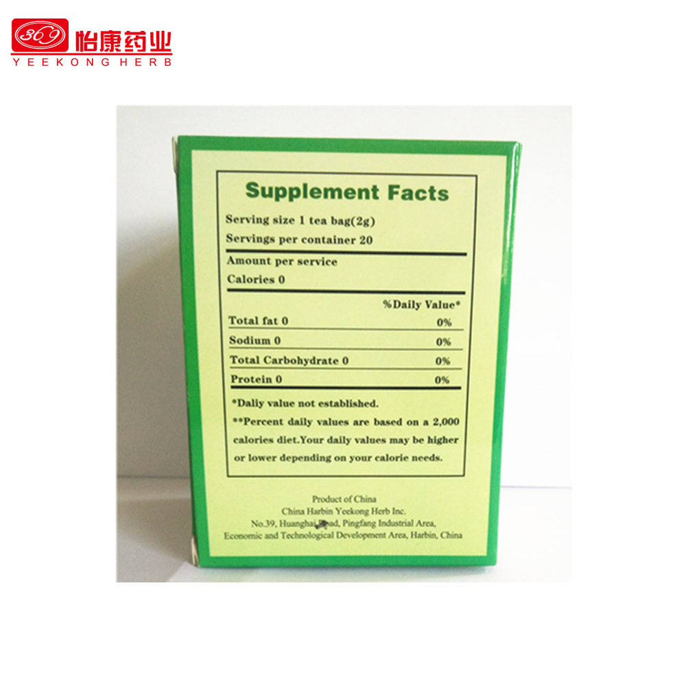 Chinese herb tea improve Blood Sugar food supplement effective free sample wholesale