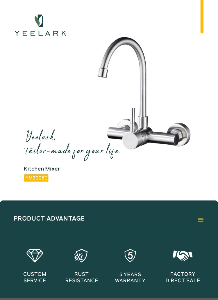 High Quality China Factory CUPC Bridge Double Handle Antique Luxury Brass Gold 304 Stainless Steel Kitchen Faucet