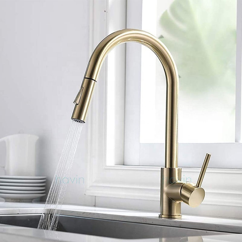 High Quality Deck Mount Single Lever Sensor Tap Accessories Automatic Sink Mixers Taps Sensor SUS304 Kitchen Faucet grifo