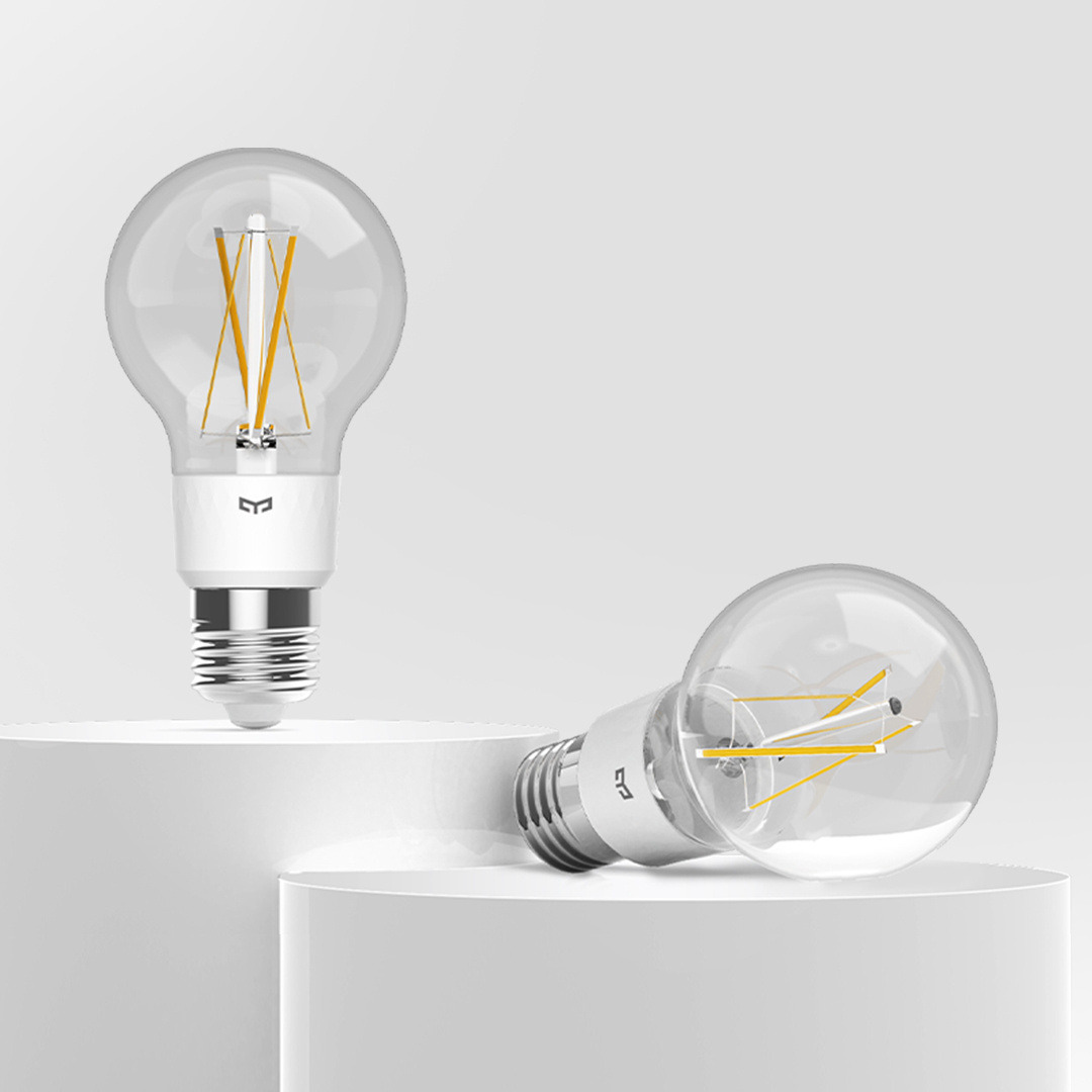 YEELIGHT Xiaomi Smart LED Filament lamp light Bulb Vintage light bulb filament bulbs Work with Google Assistant, SmartThings