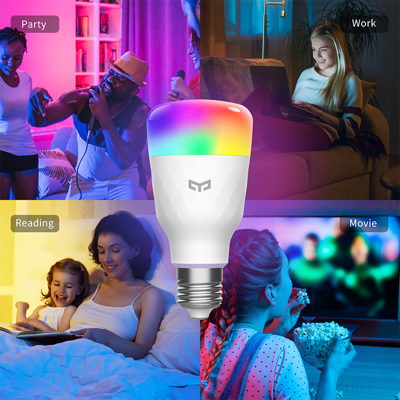 YEELIGHT Xiaomi Proper price Top quality LED smart bulb 1S Color, Gaming lighting, Razer RGB led bulb for office hotel lighting