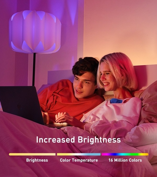 YEELIGHT Xiaomi Smart Bulb W3 Multicolor, E27, smart led lighting Support smart speaker, Works with Google Assistant for Home