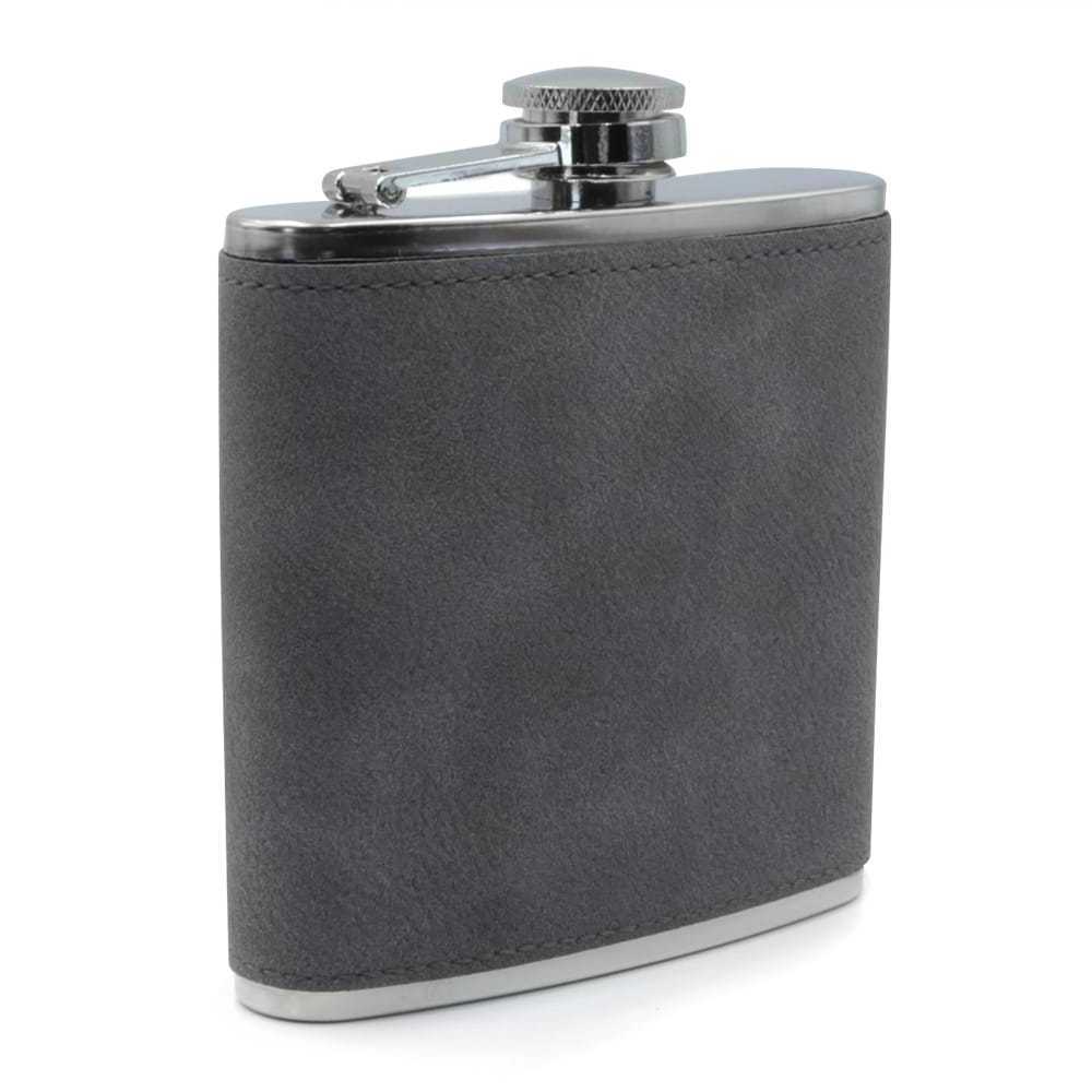 Camping Flask for Liquor 6oz 8oz Leather Hip Flask Stainless Steel with Funnel for Gift