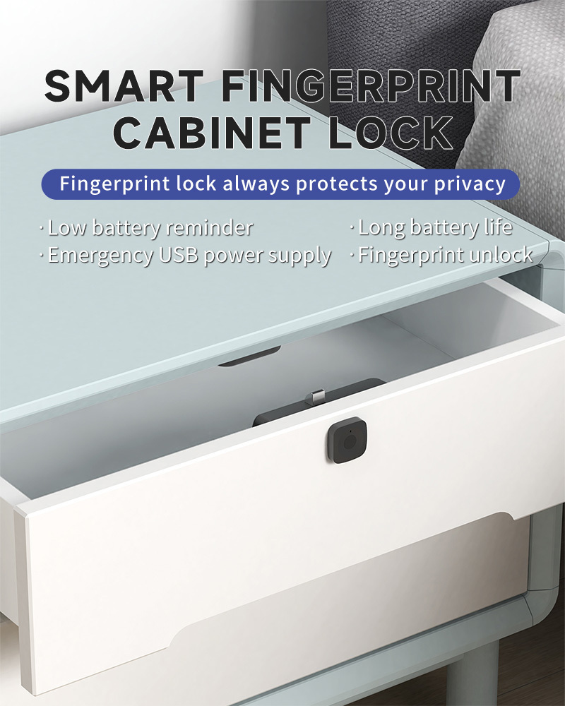 Fingerprint Drawer Lock Touch Screen Furniture Electronic Smart Security Cabinet Lock