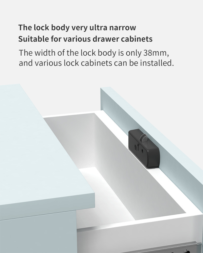 Fingerprint Drawer Lock Touch Screen Furniture Electronic Smart Security Cabinet Lock