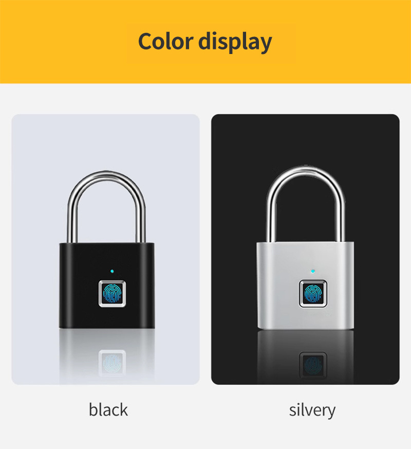 Smart Lock Keyless Waterproof Smart Lock Keyless Fingerprint Smart Padlock Digital Smart Fingerprint Sliding Glass Door Lock