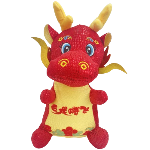 2024 Dragon Mascot Plush toy Opening Event Annual gift Zodiac dragon doll with personalized logo