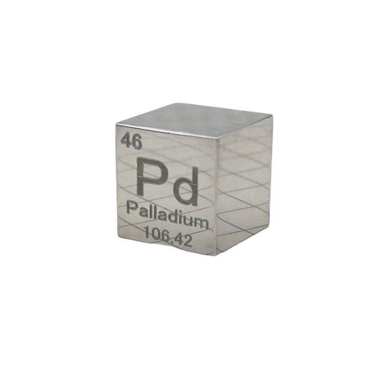 10mm Precious Metal Element Cube 99.95% High Purity Palladium ingot/cube, Palladium metal, PalladiumTarget price