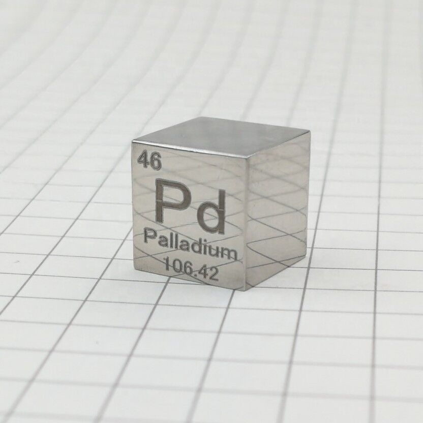 10mm Precious Metal Element Cube 99.95% High Purity Palladium ingot/cube, Palladium metal, PalladiumTarget price