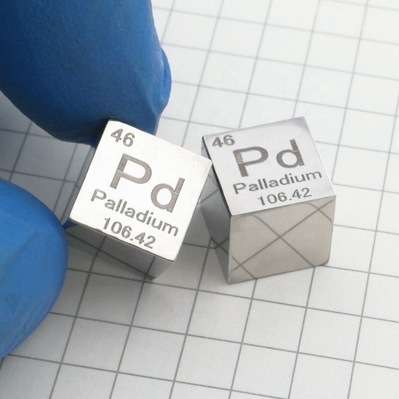 Palladium cube/ Palladium pellet, Palladium metal ingot