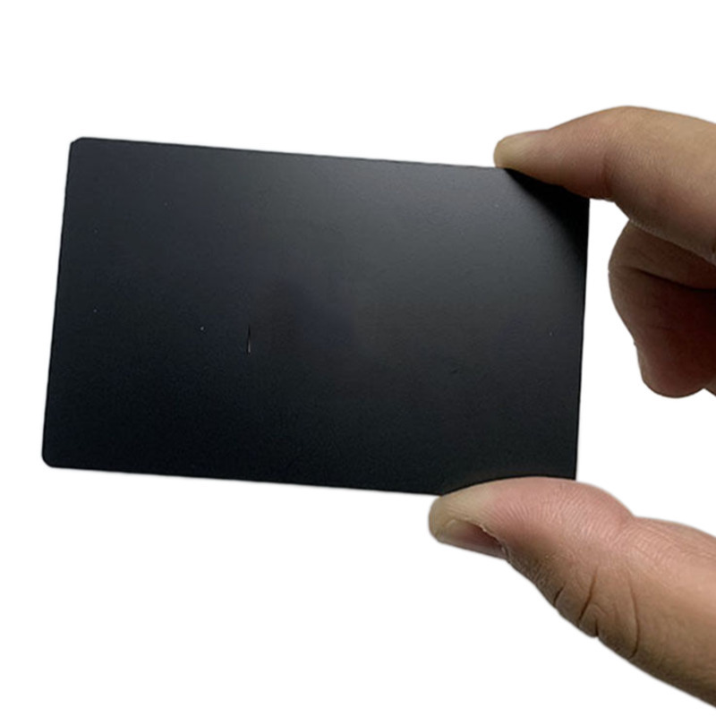 0.3mm matte black / brushed silver / 24k gold blank card stainless steel metal card basis for business card engraving