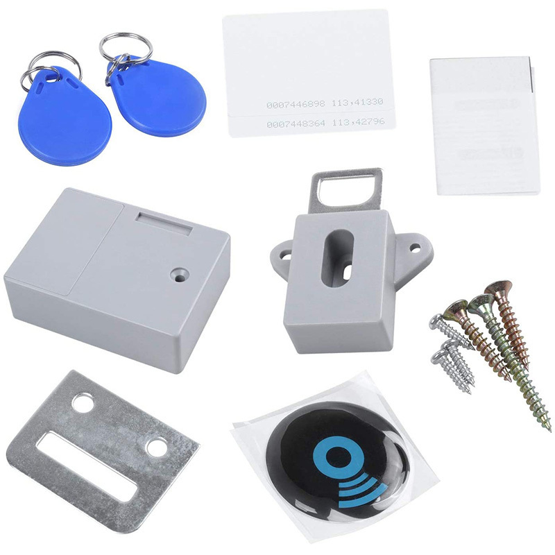 No hole Hidden RFID Smart Sensor 125KHz EM RFID Invisible Lock for cabinet Drawer Lock