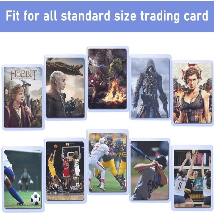 Thick Plastic Top Loader Trading Holder Clear Rigid Toploader Card Sleeves for Baseball Yugioh