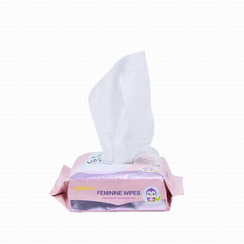 feminine  personal Sensitive Skin Care face private label cosmetic makeup remover wet wipe 25pcs China OEM factory