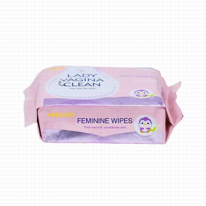 feminine  personal Sensitive Skin Care face private label cosmetic makeup remover wet wipe 25pcs China OEM factory