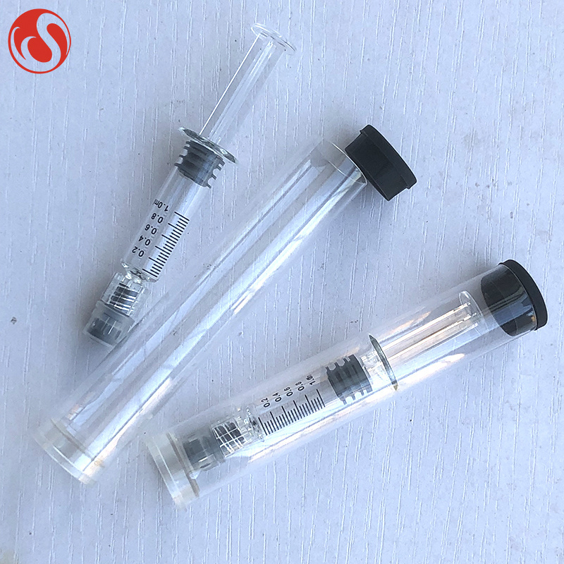 Factory direct 1ml disposable syringe 1ml glass syringe with luer lock