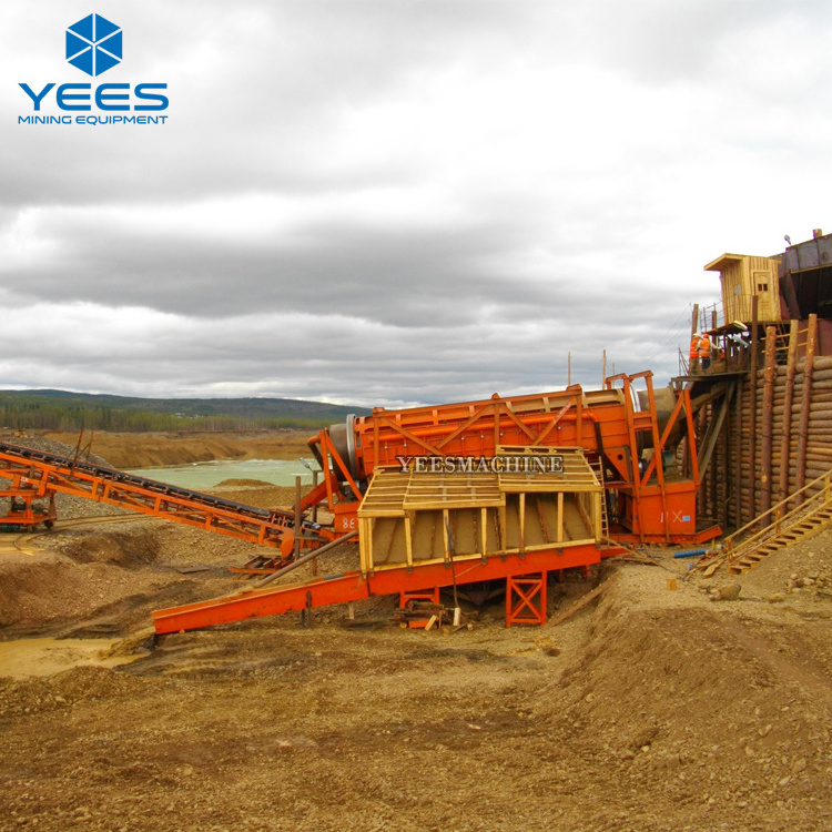 50-200tph Alluvial gold washing plant gold mining processing gold mine plant for sale