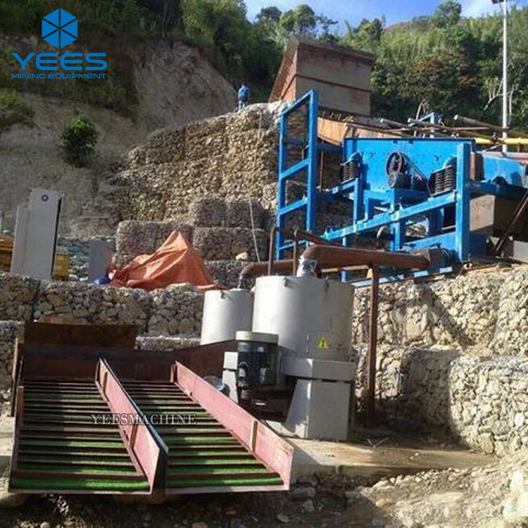 10T/H Small Scale Placer Gold Ore Processing Set Customized Placer Gold Washing Plant