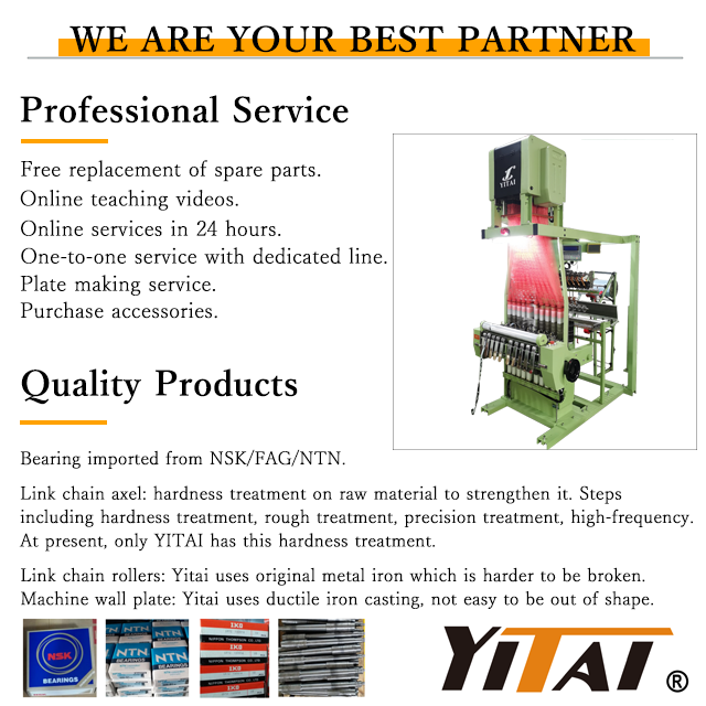 Yiati Factory Price Elastic Tape Making Machine High Speed Flat Computerized Narrow Fabric Jacquard Loom Weaving Machine