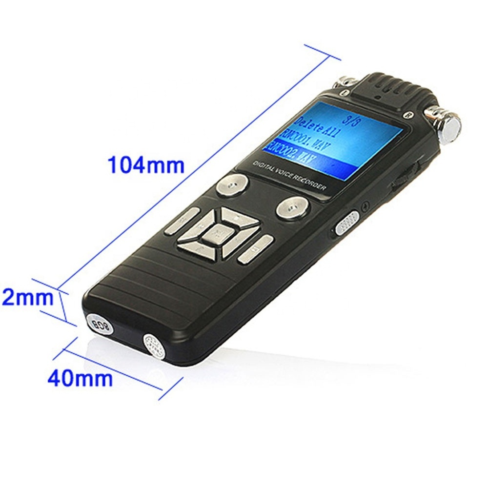 High Speed USB 2.0 HD Stereo Sound Professional Voice Recorder 8GB Digital Audio Recorder