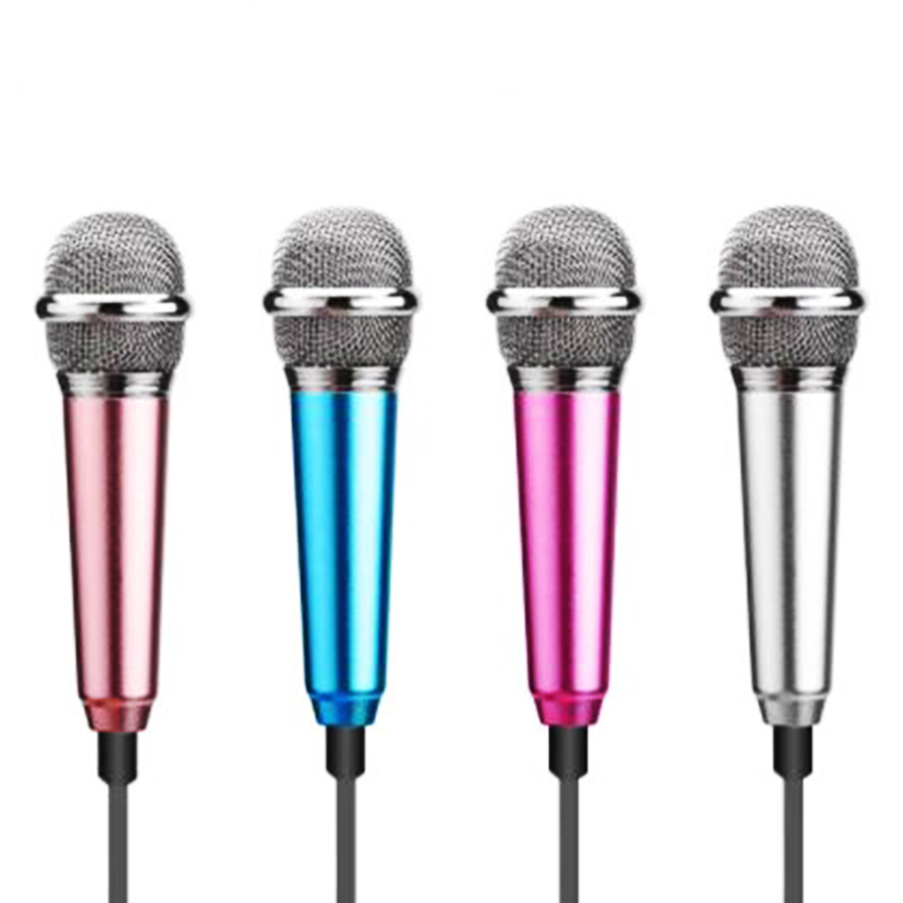 Plastic Karaoke KTV Mobile Phone Wired Mini Microphone for iPhone iPad 3.5mm Audio Microphone