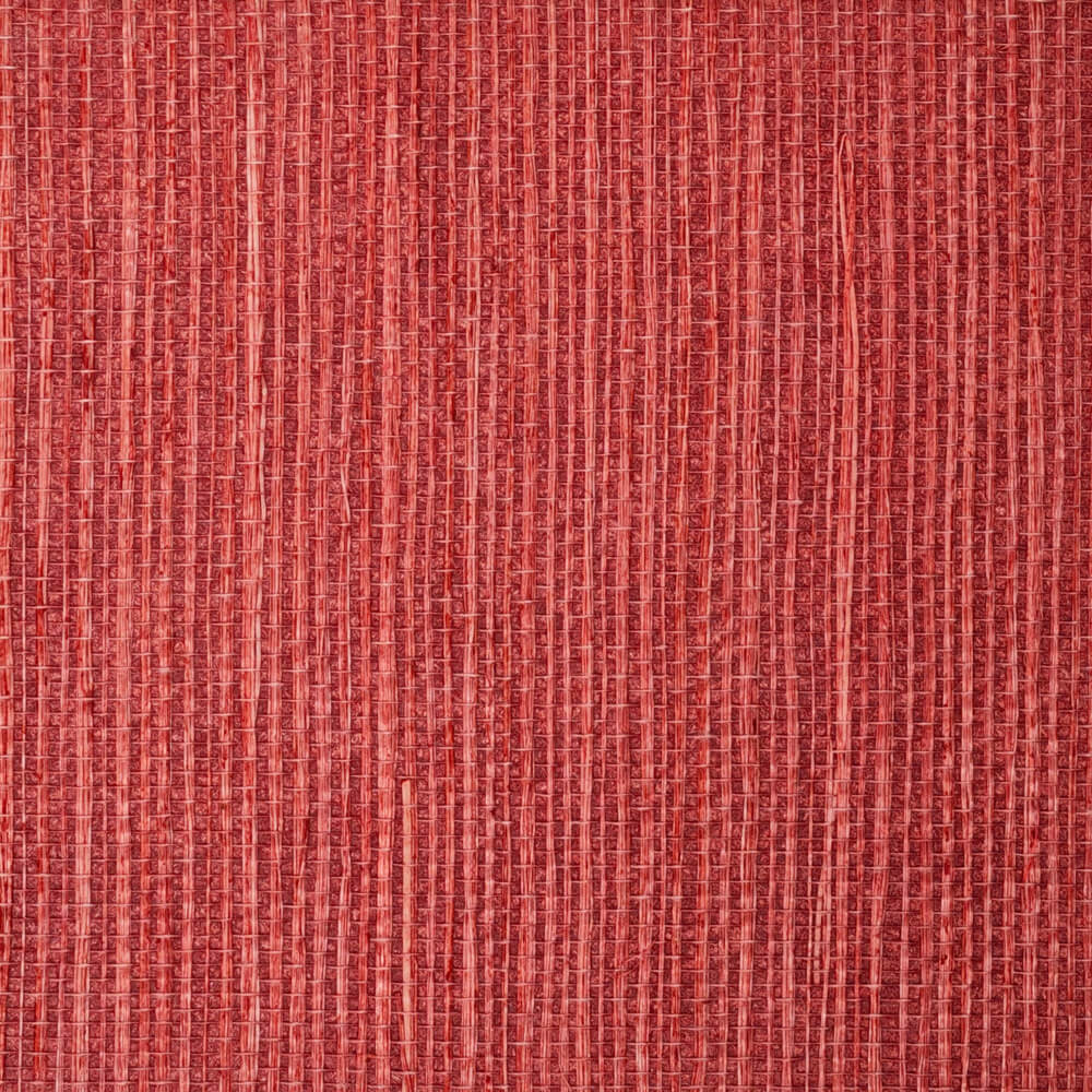 Burgundy Red Sisal Grasscloth Wallpaper for Room Walls